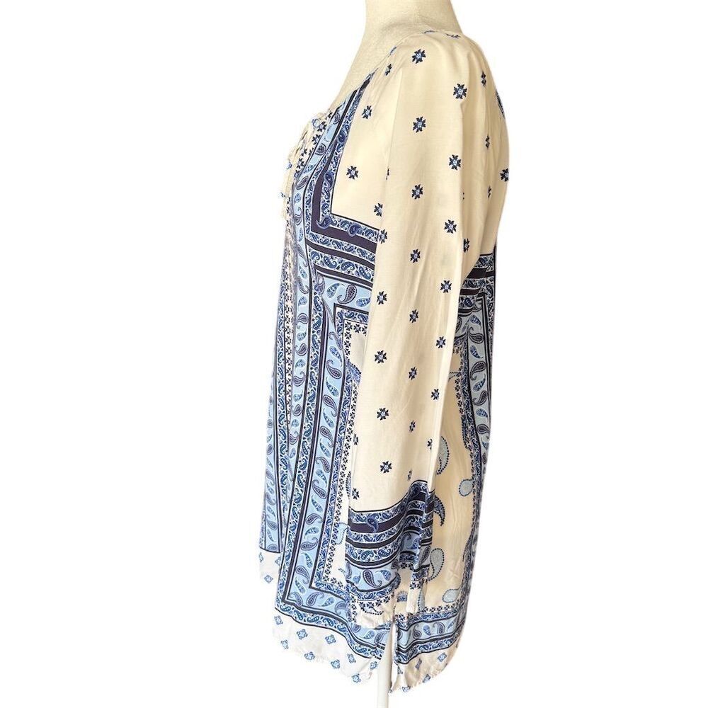 Tommy Bahama Blue Paisley Swimsuit Coverup Tunic Size Small - Picture 8 of 10